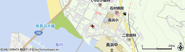 伊予長浜郵便局周辺の地図