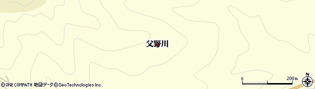 愛媛県上浮穴郡久万高原町父野川周辺の地図