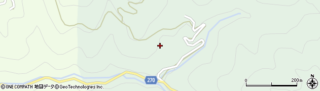 高知県高知市土佐山都網72周辺の地図