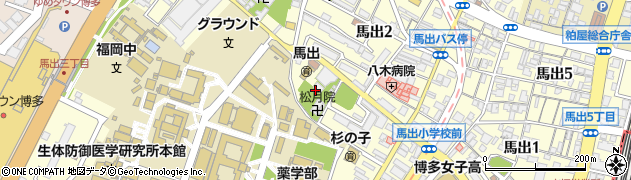 福岡県福岡市東区馬出2丁目11周辺の地図