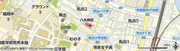福岡県福岡市東区馬出2丁目21周辺の地図