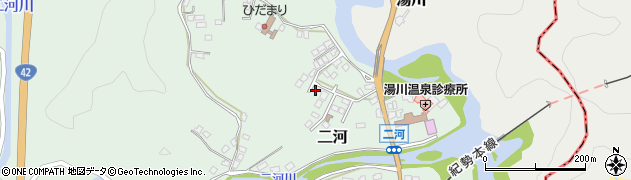 和歌山県東牟婁郡那智勝浦町二河180周辺の地図
