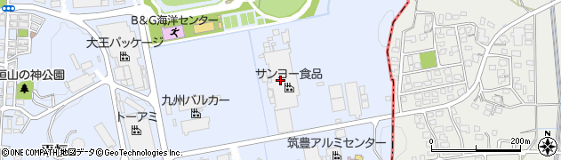 太平食品工業株式会社　九州工場周辺の地図