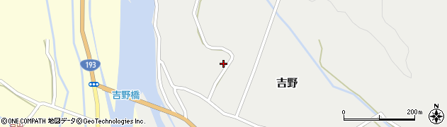 徳島県海陽町（海部郡）吉野（カセ山）周辺の地図
