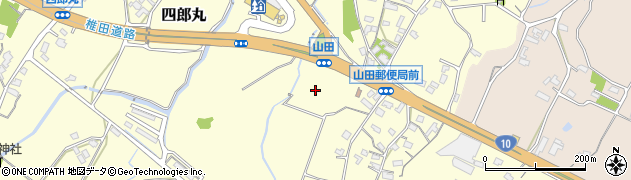 福岡県豊前市四郎丸周辺の地図
