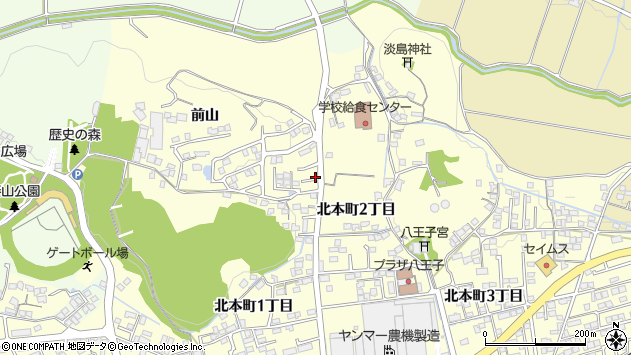 〒782-0041 高知県香美市土佐山田町北本町の地図