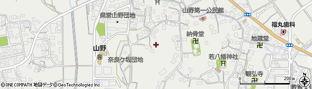 福岡県嘉麻市山野周辺の地図