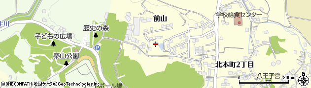 高知県香美市土佐山田町（前山）周辺の地図