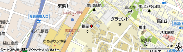 福岡市立福岡中学校周辺の地図