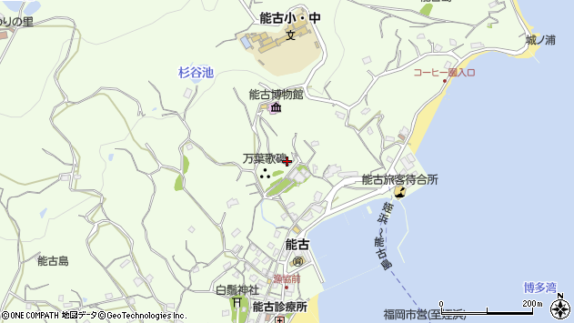 〒819-0012 福岡県福岡市西区能古の地図