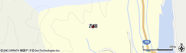 徳島県海陽町（海部郡）吉田周辺の地図