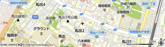 福岡県福岡市東区馬出2丁目34周辺の地図