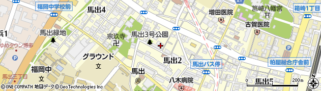 福岡県福岡市東区馬出2丁目30周辺の地図