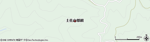 高知県高知市土佐山都網周辺の地図