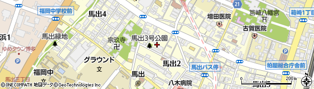 福岡県福岡市東区馬出2丁目29周辺の地図