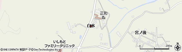 徳島県海陽町（海部郡）大里（白水）周辺の地図