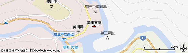 久万高原町消防署美川支署周辺の地図