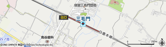 三毛門駅周辺の地図