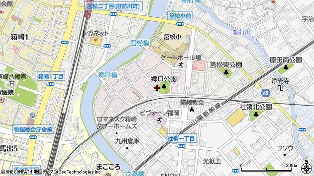 〒812-0069 福岡県福岡市東区郷口町の地図