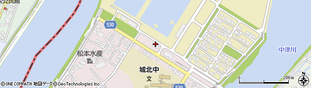 大分県漁業協同組合　中津支店周辺の地図