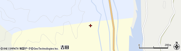 徳島県海陽町（海部郡）吉田（中村）周辺の地図