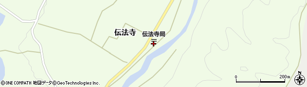 伝法寺郵便局周辺の地図