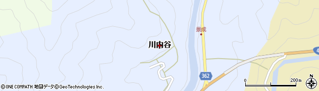 高知県仁淀川町（吾川郡）川内谷周辺の地図