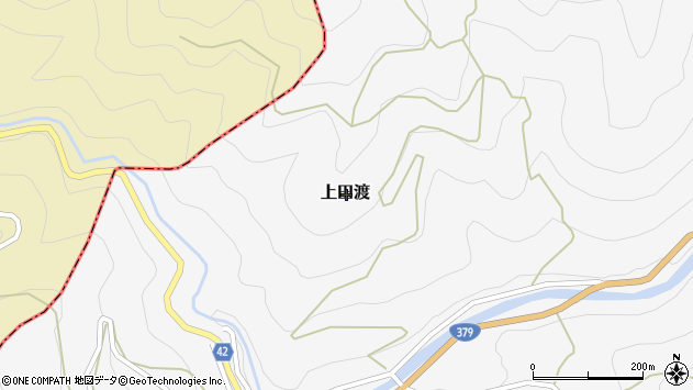〒791-3513 愛媛県喜多郡内子町上田渡の地図