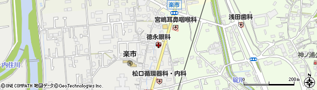 徳永眼科医院周辺の地図