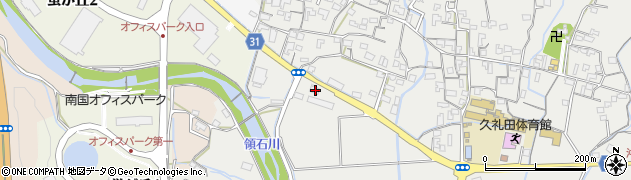 高知県南国市久礼田418周辺の地図