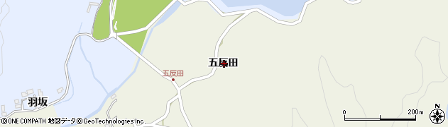 徳島県海部郡海陽町大里五反田周辺の地図