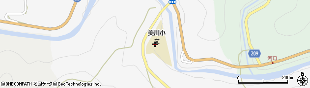 久万高原町　美川幼稚園周辺の地図