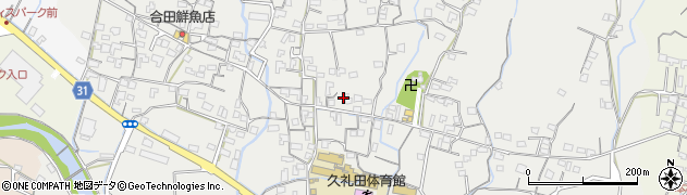 高知県南国市久礼田1118周辺の地図