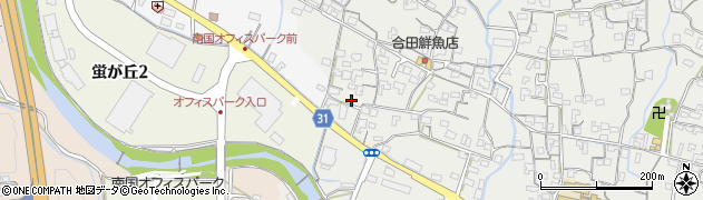 高知県南国市久礼田1284周辺の地図