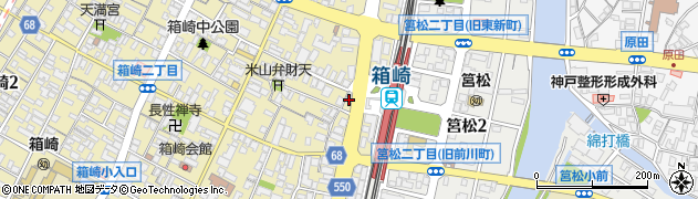 や台ずし 箱崎駅前町周辺の地図