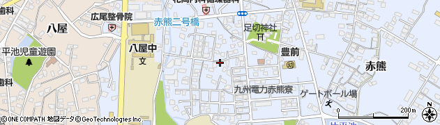 福岡県豊前市赤熊周辺の地図