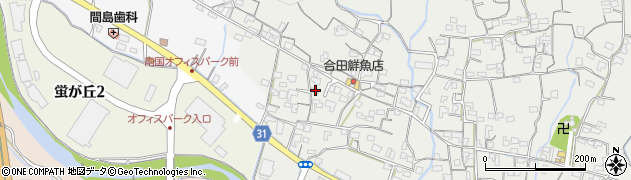 高知県南国市久礼田1263周辺の地図