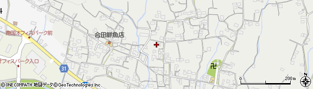 高知県南国市久礼田1210周辺の地図