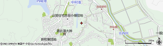 福岡県飯塚市赤坂周辺の地図