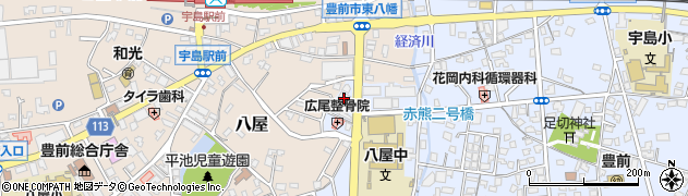 福岡銀行豊前支店周辺の地図