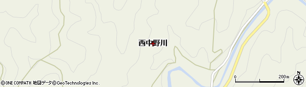和歌山県那智勝浦町（東牟婁郡）西中野川周辺の地図
