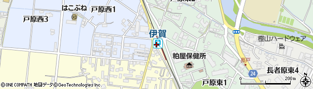 伊賀駅周辺の地図