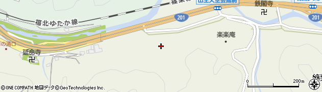 篠栗町役場　第一浄水場周辺の地図