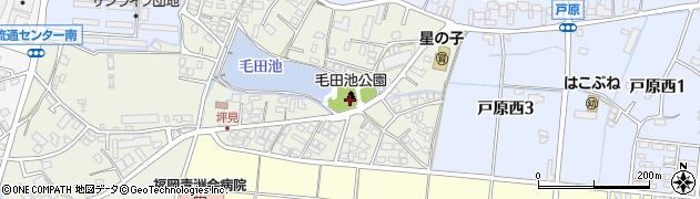 毛田池公園周辺の地図