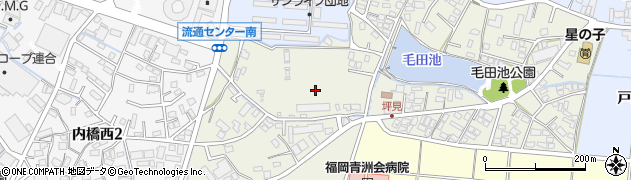 福岡県粕屋町（糟屋郡）内橋東周辺の地図