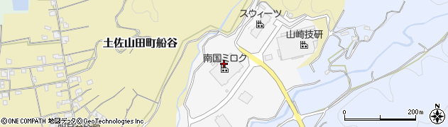 高知県香美市土佐山田町テクノパーク3周辺の地図