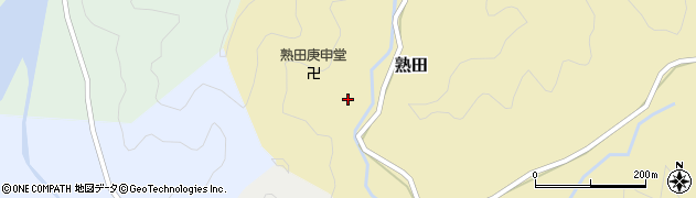 徳島県海陽町（海部郡）熟田（坂口）周辺の地図