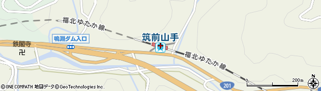 福岡県糟屋郡篠栗町周辺の地図