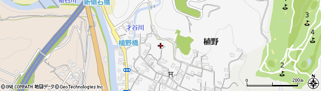 高知県南国市植野周辺の地図