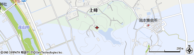 福岡県大任町（田川郡）上峰周辺の地図